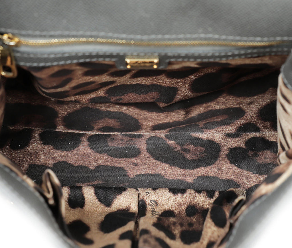 Dolce & Gabbana Grey Dauphine Sicily Medium Bag