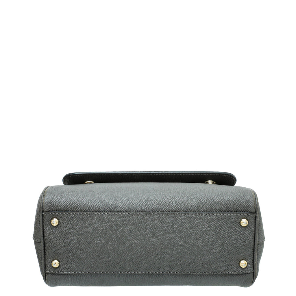 Dolce & Gabbana Grey Dauphine Sicily Medium Bag