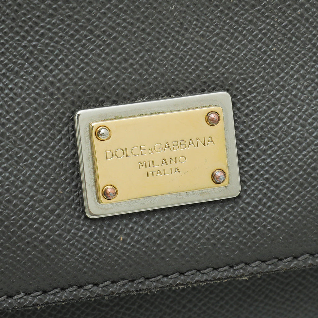 Dolce & Gabbana Grey Dauphine Sicily Medium Bag