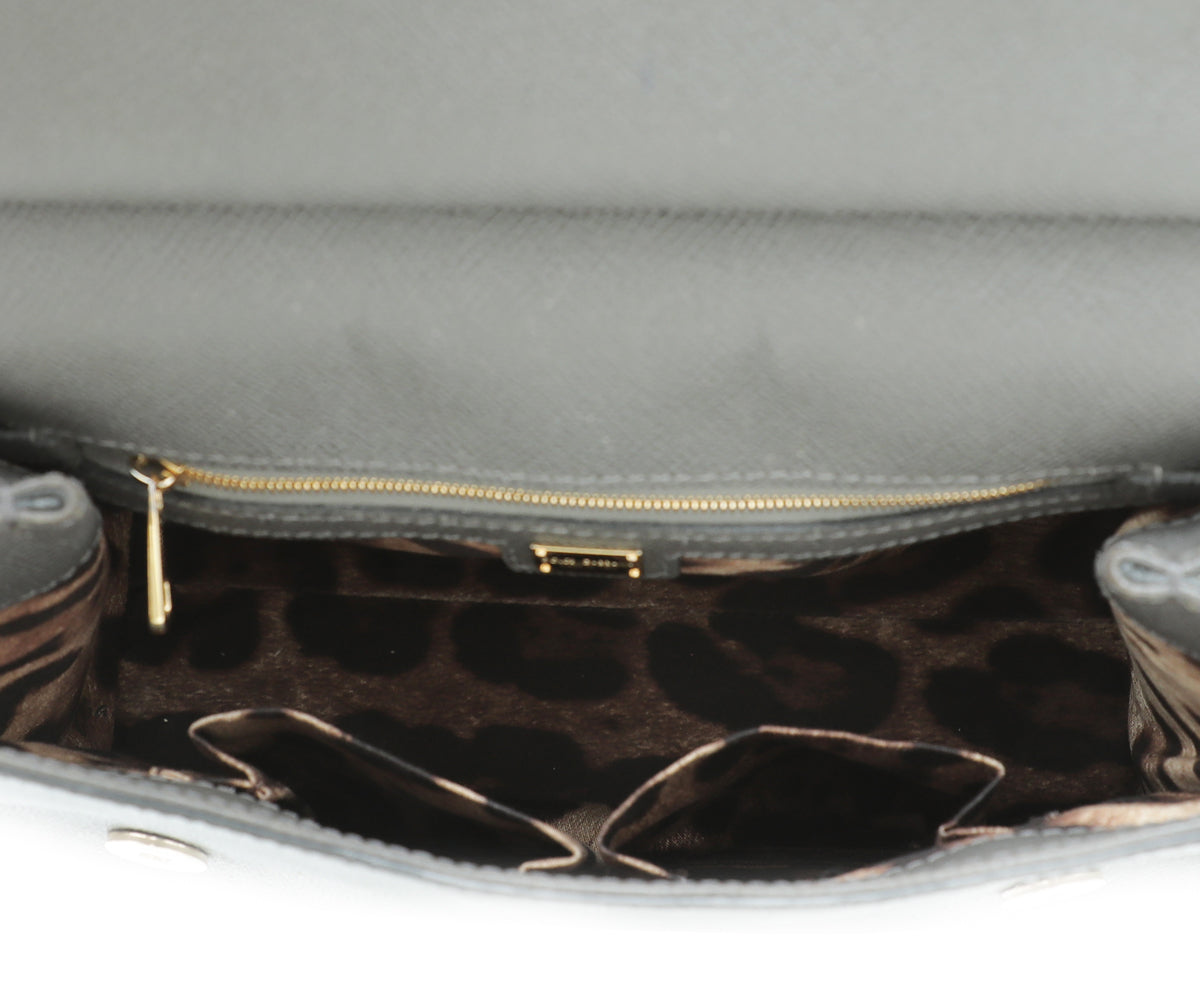 Dolce & Gabbana Grey Dauphine Sicily Medium Bag