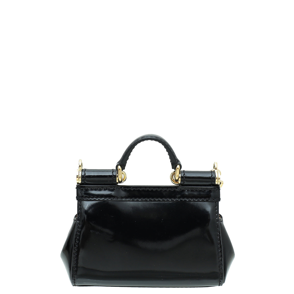 Dolce & Gabbana Black Kim Sicily Micro Crossbody Bag