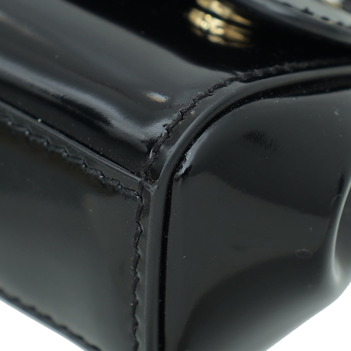 Dolce & Gabbana Black Kim Sicily Micro Crossbody Bag