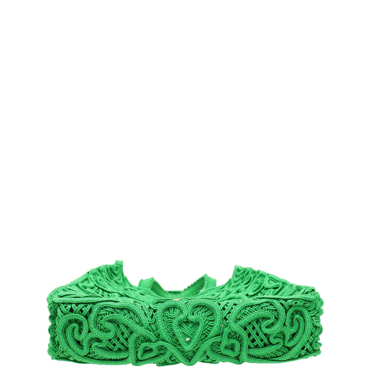 Dolce & Gabbana Green Small Cordonetto Lace Beatrice Tote Bag