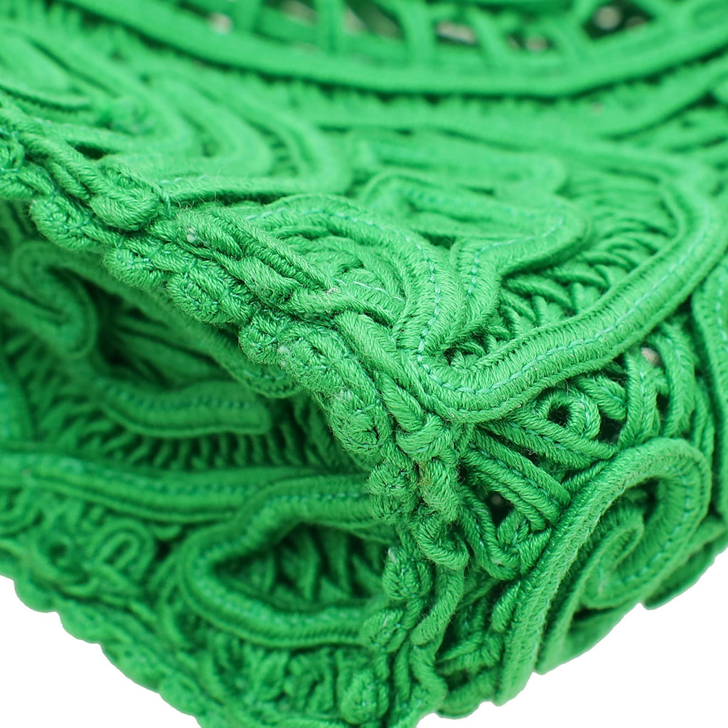 Dolce & Gabbana Green Small Cordonetto Lace Beatrice Tote Bag