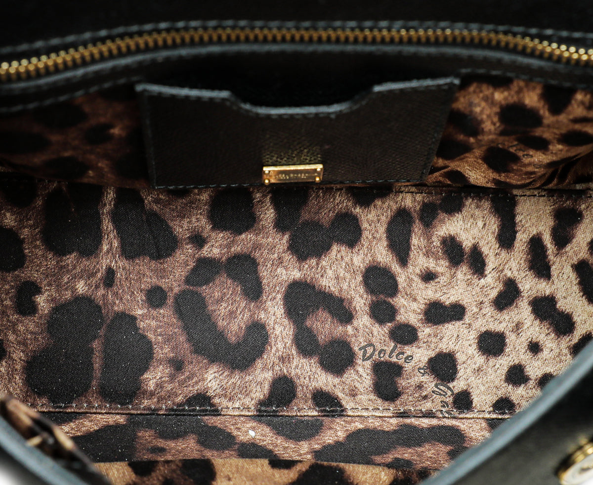 Dolce & Gabbana Black Sicily Medium Bag