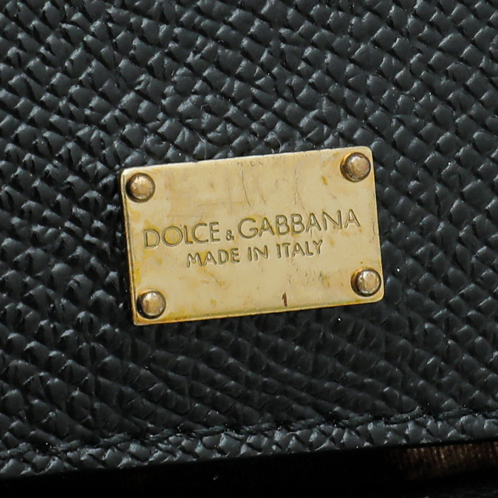 Dolce & Gabbana Black Sicily Medium Bag
