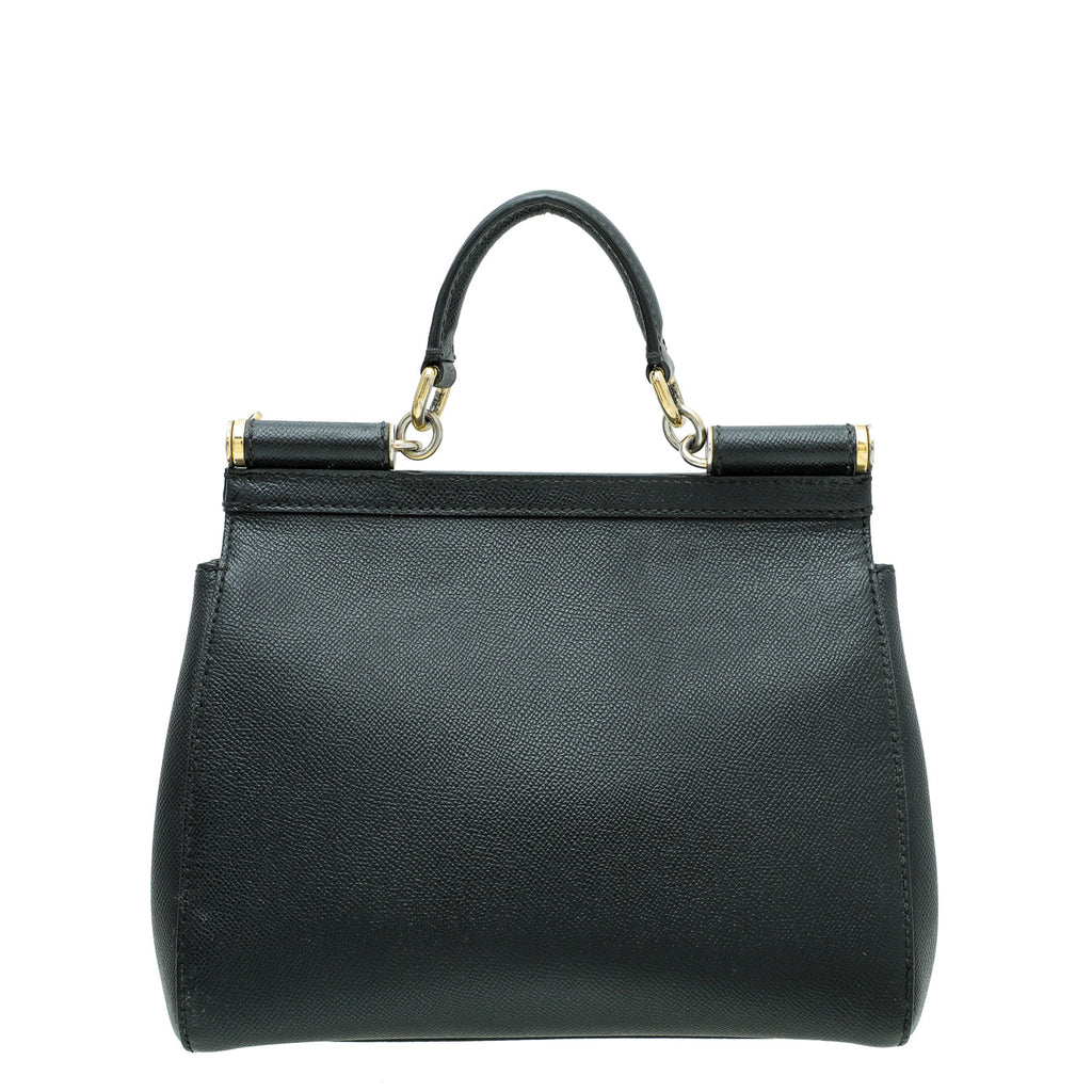 Dolce & Gabbana Black Sicily Medium Bag