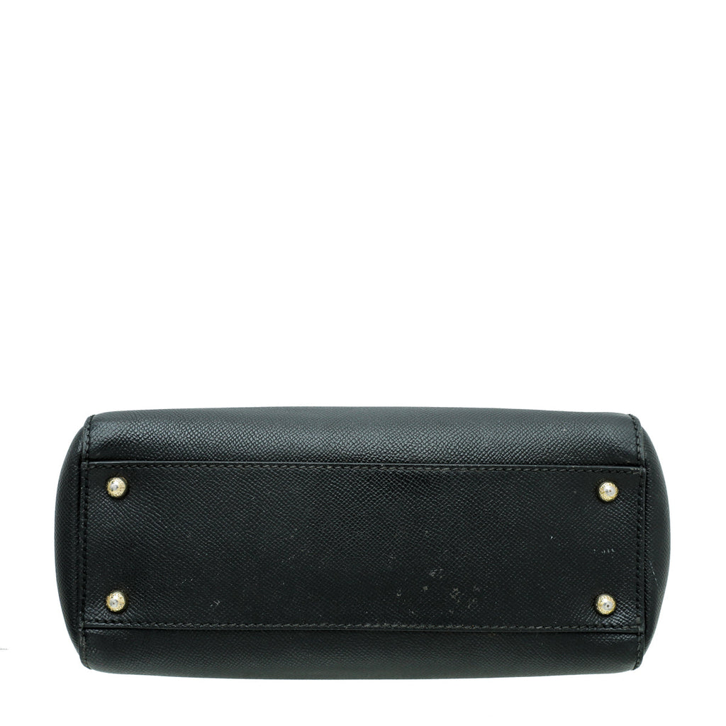 Dolce & Gabbana Black Sicily Medium Bag