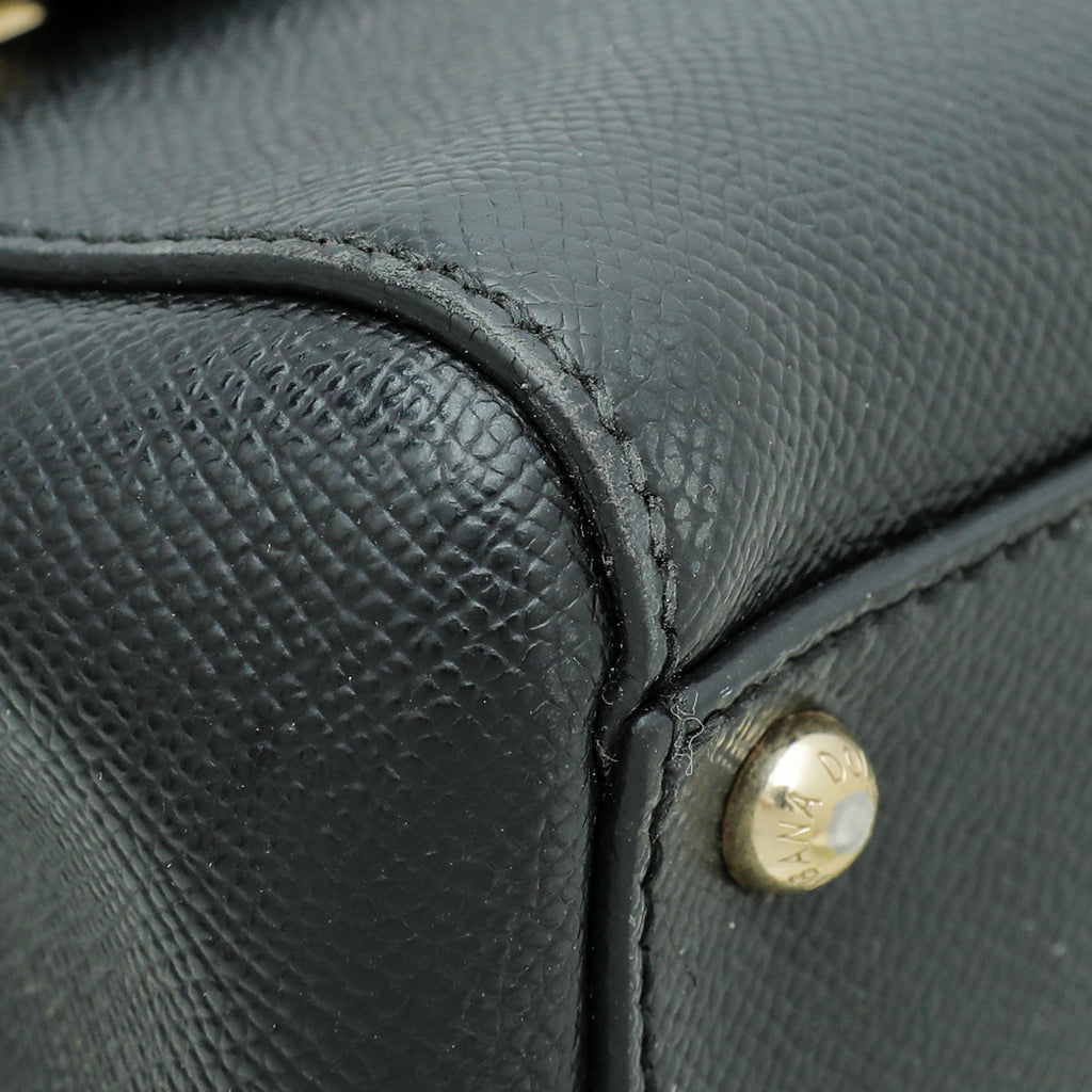 Dolce & Gabbana Black Sicily Medium Bag