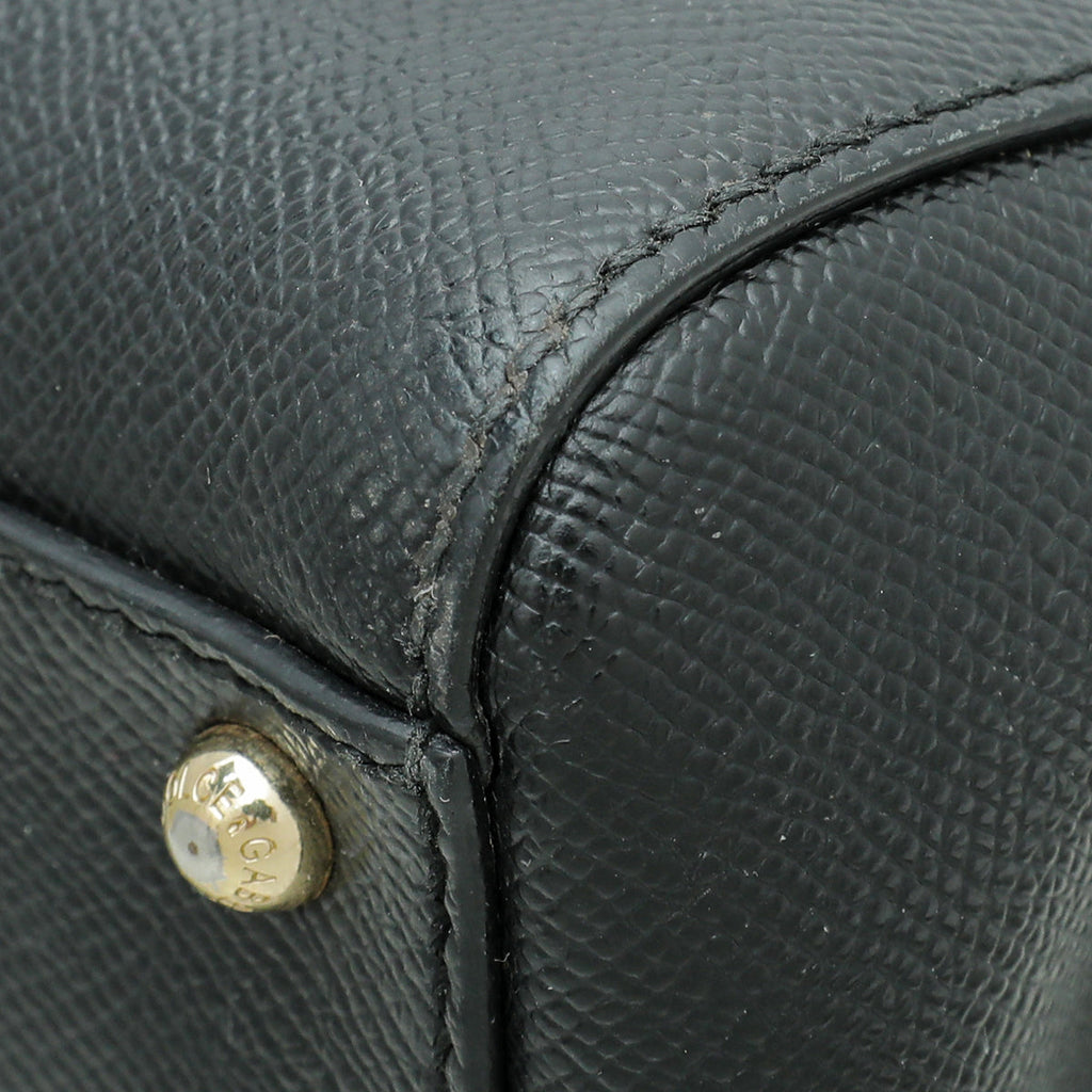 Dolce & Gabbana Black Sicily Medium Bag