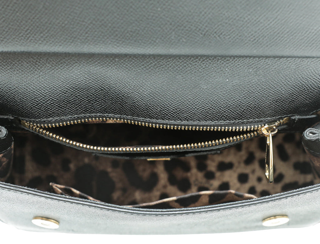 Dolce & Gabbana Black Sicily Medium Bag