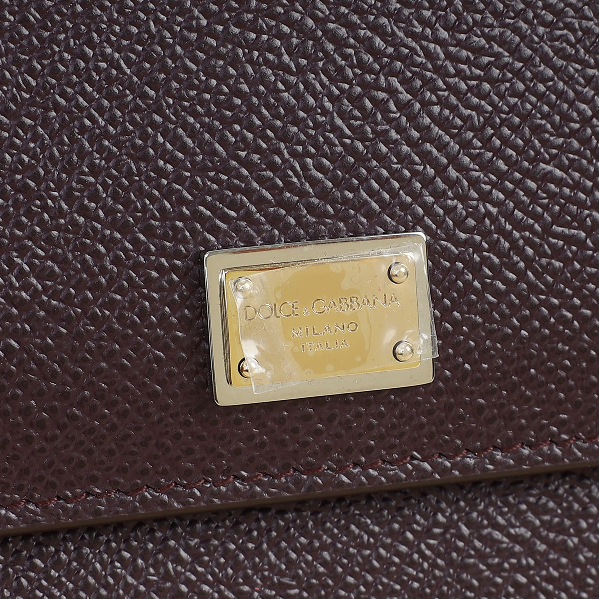 Dolce & Gabbana Burgundy Sicily Phone Chain Bag