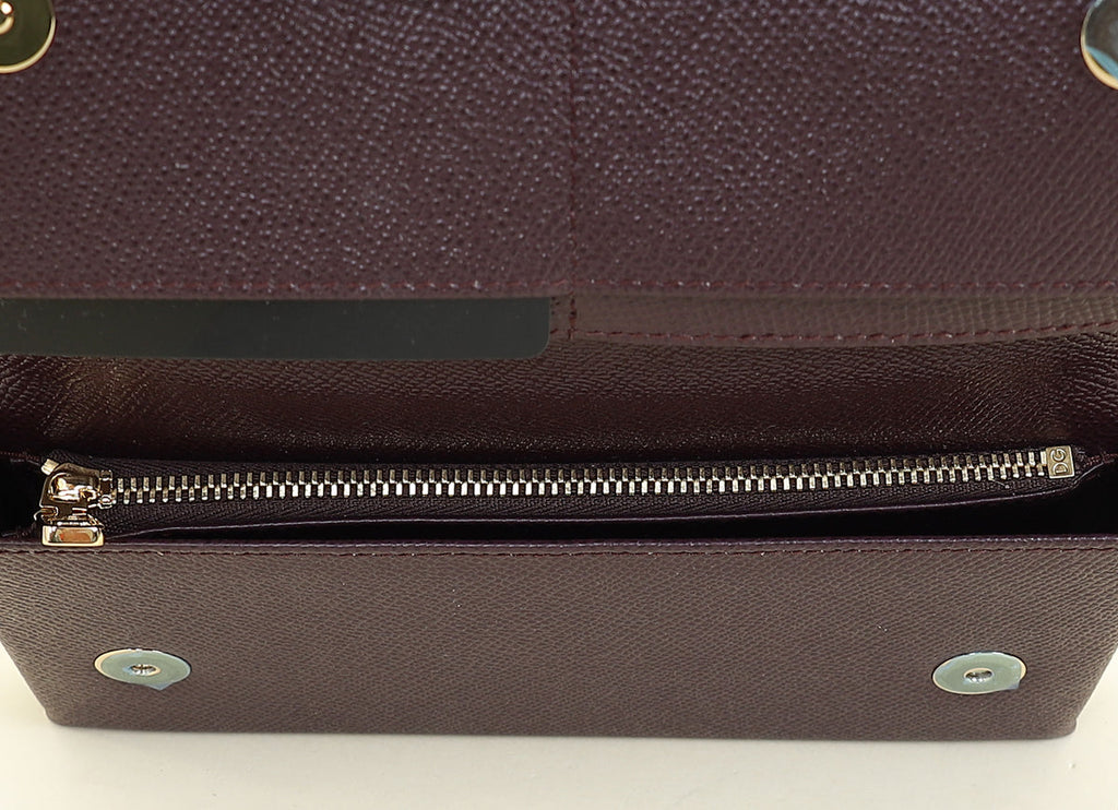 Dolce & Gabbana Burgundy Sicily Phone Chain Bag