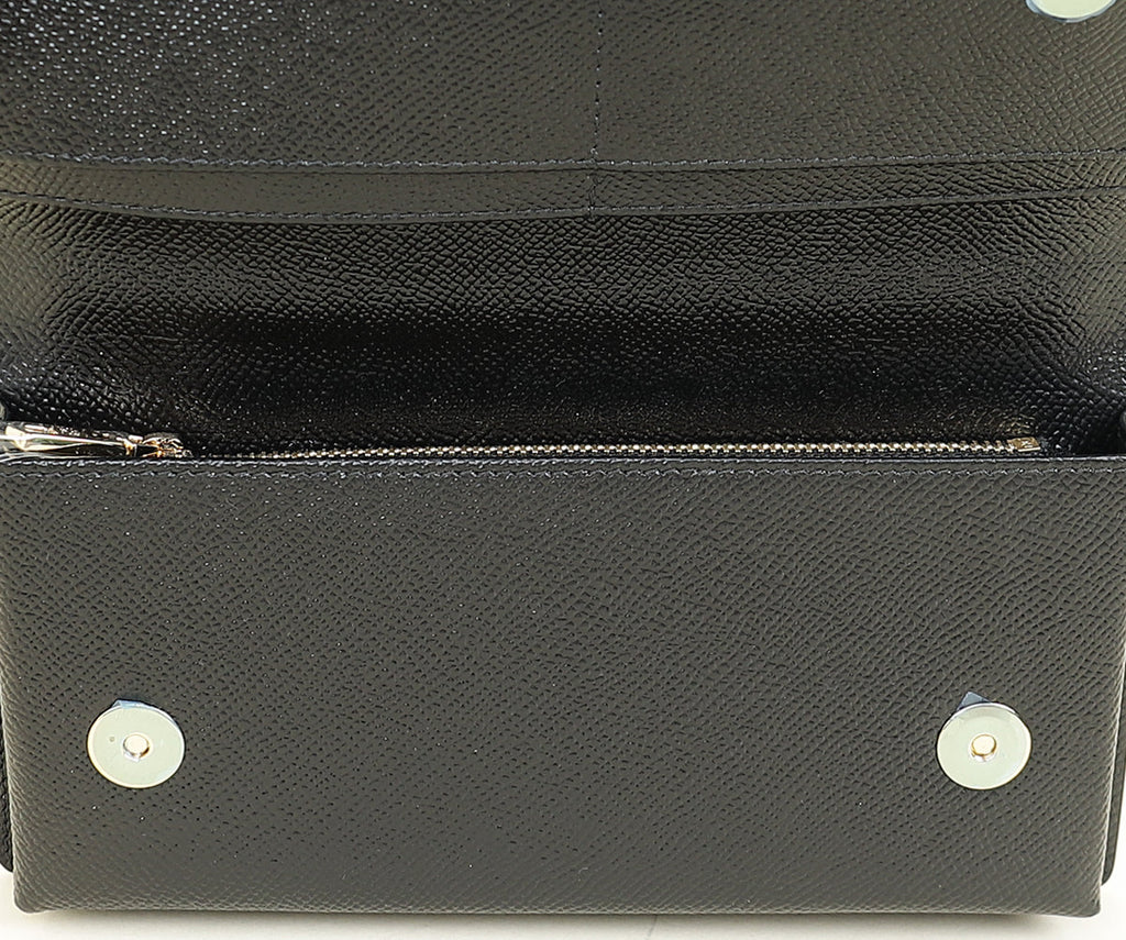 Dolce & Gabbana Black Sicily Phone Chain Bag