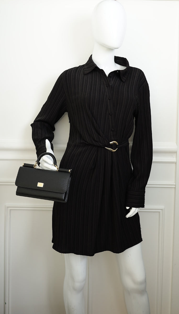 Dolce & Gabbana Black Sicily Phone Chain Bag