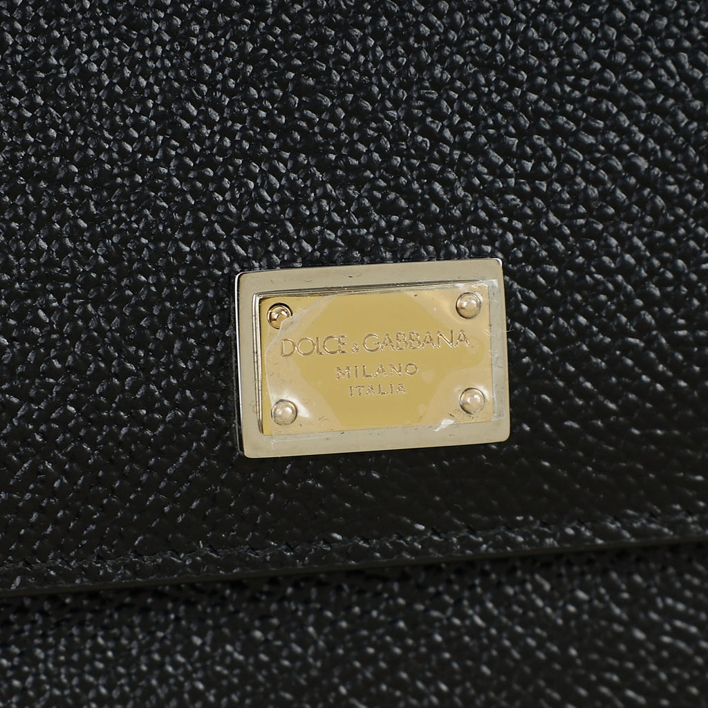Dolce & Gabbana Black Sicily Phone Chain Bag