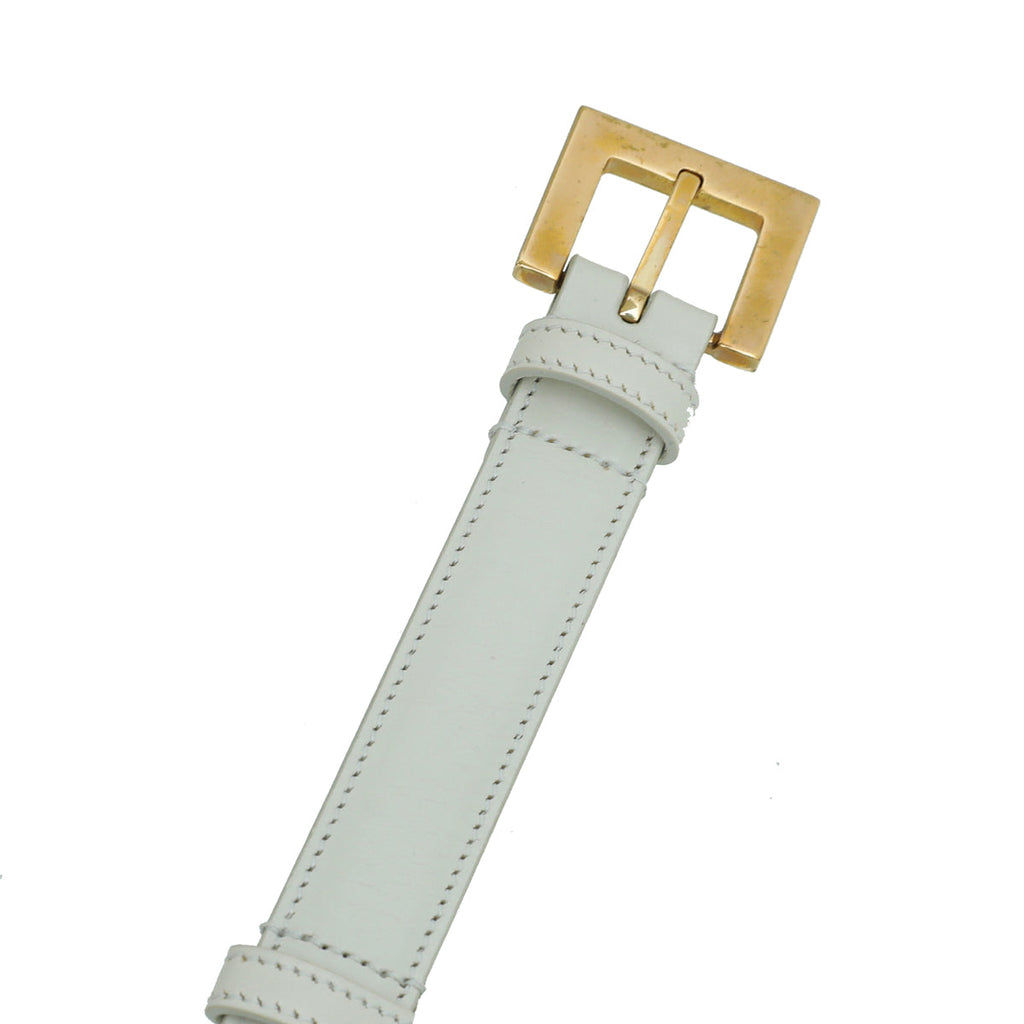 Dolce & Gabbana White Heritage Sicily Charm Belt