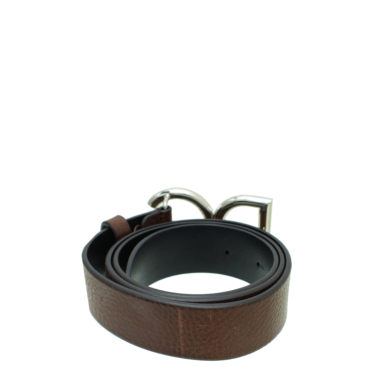 Dolce & Gabbana Brown DG Buckle Belt 36