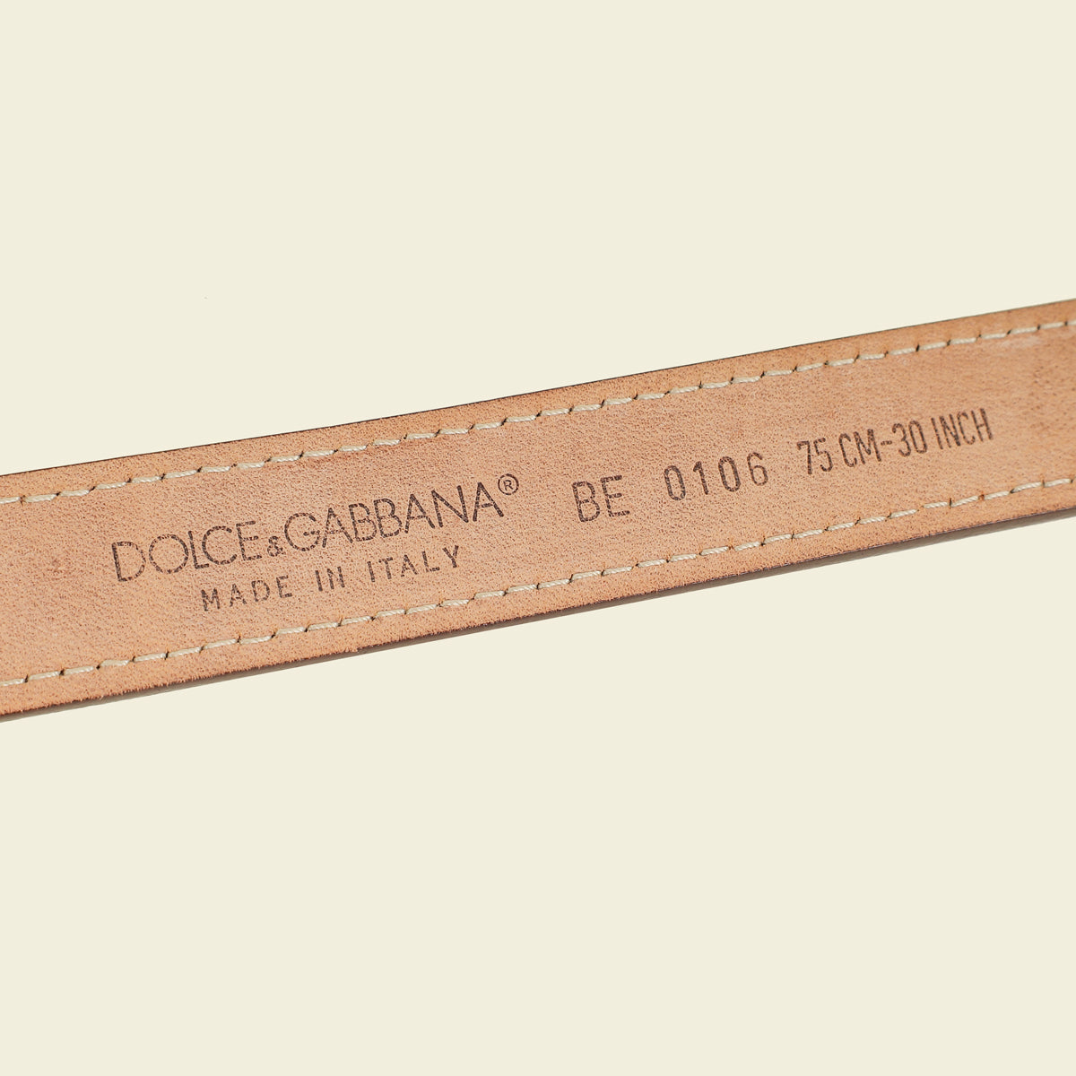 Dolce & Gabbana Brown Tan DG Buckle Belt 30