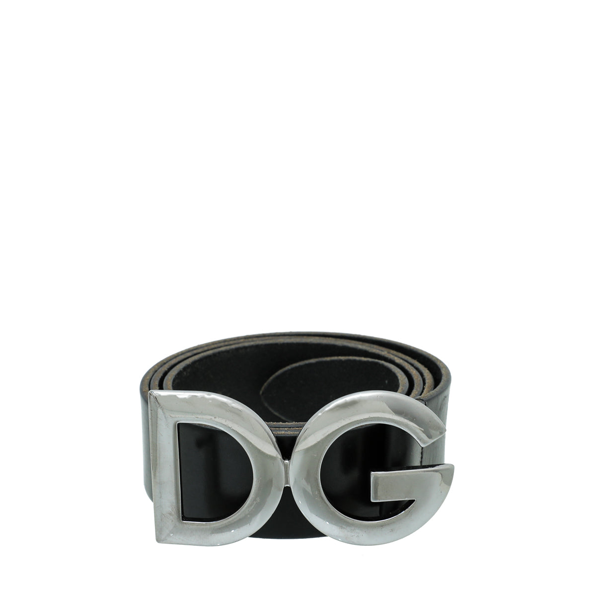 Dolce & Gabbana Black DG Buckle Belt 36 W/ 3 Additional Holes