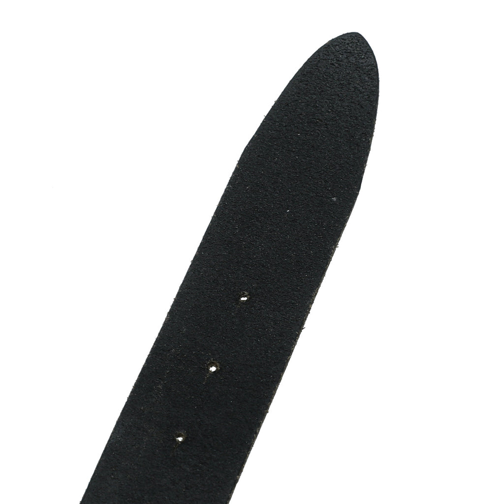 Dolce & Gabbana Black DG Buckle Belt 36 W/ 3 Additional Holes