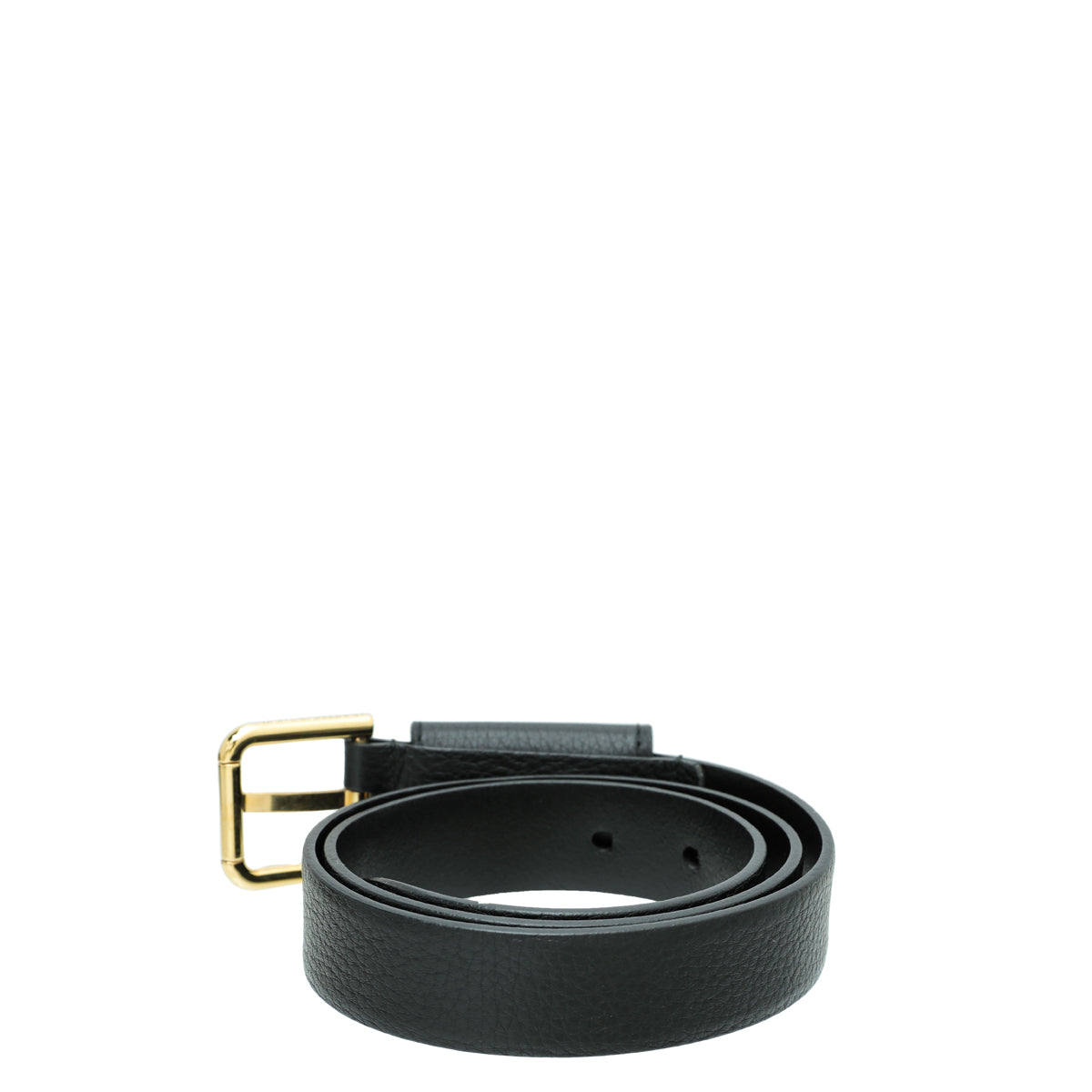 Dolce & Gabbana Black Metal Logo Buckle Belt 32
