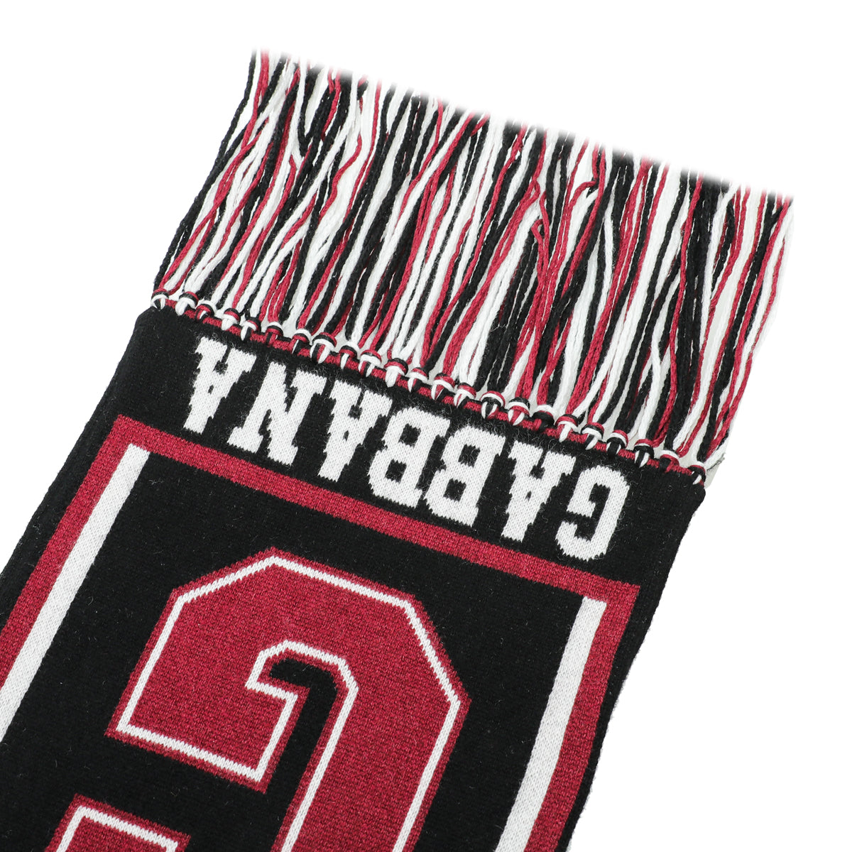 Dolce & Gabbana Burgundy Royal Love Knit Cashmere Scarf