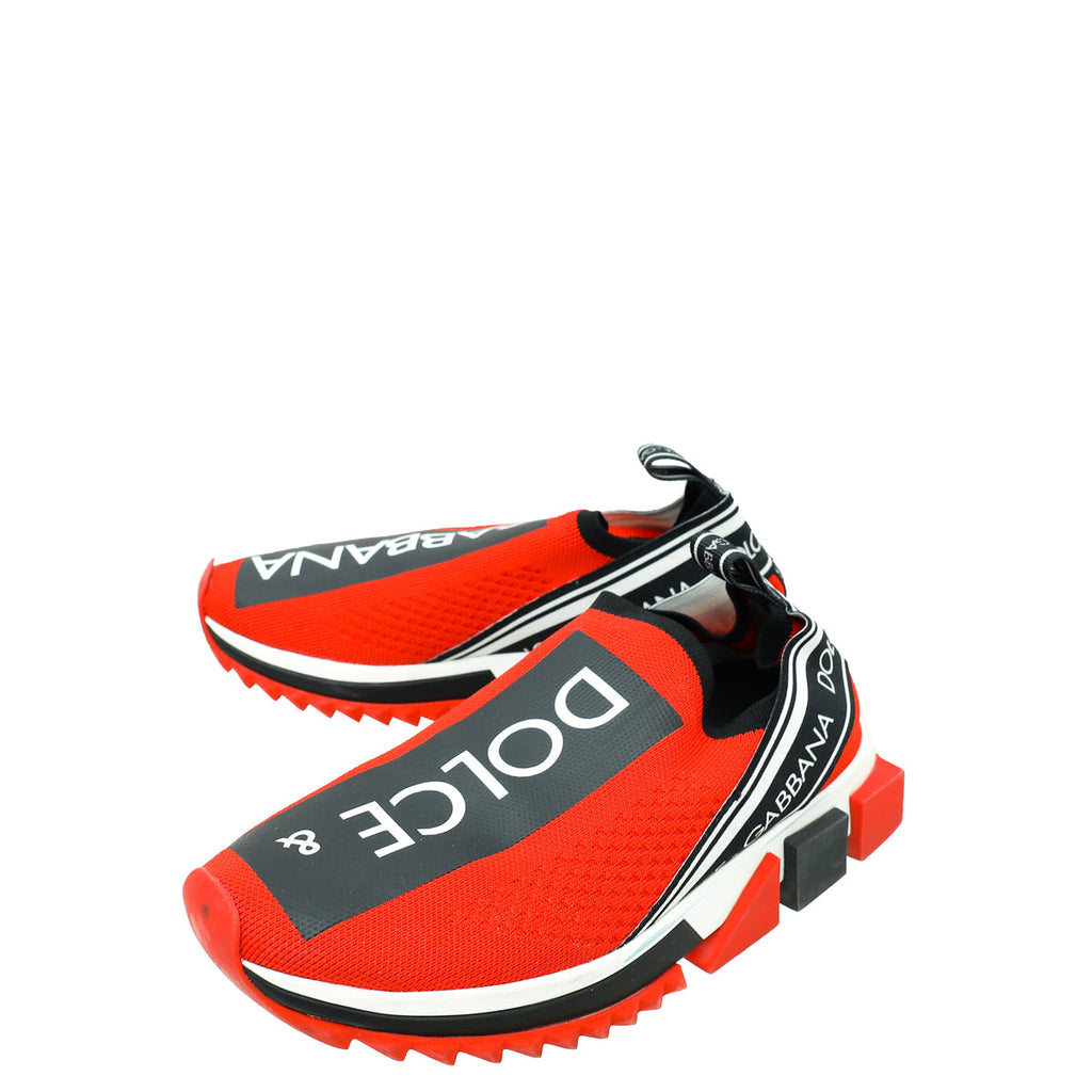 Dolce & Gabbana Bicolor PortobelLo Slip On Mesh Sneaker 37