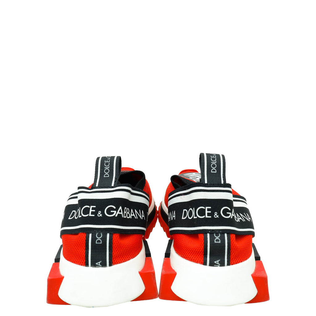 Dolce & Gabbana Bicolor PortobelLo Slip On Mesh Sneaker 37