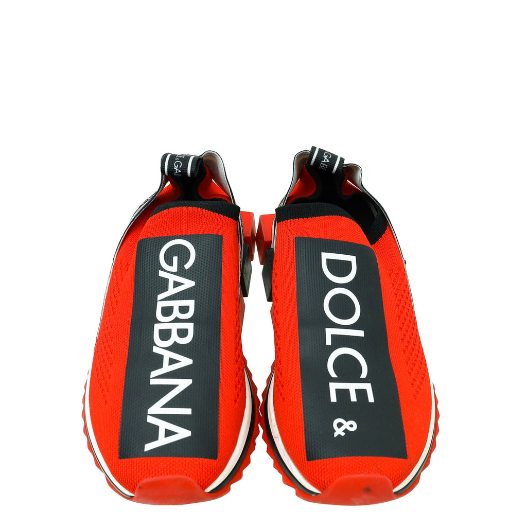 Dolce & Gabbana Bicolor PortobelLo Slip On Mesh Sneaker 37