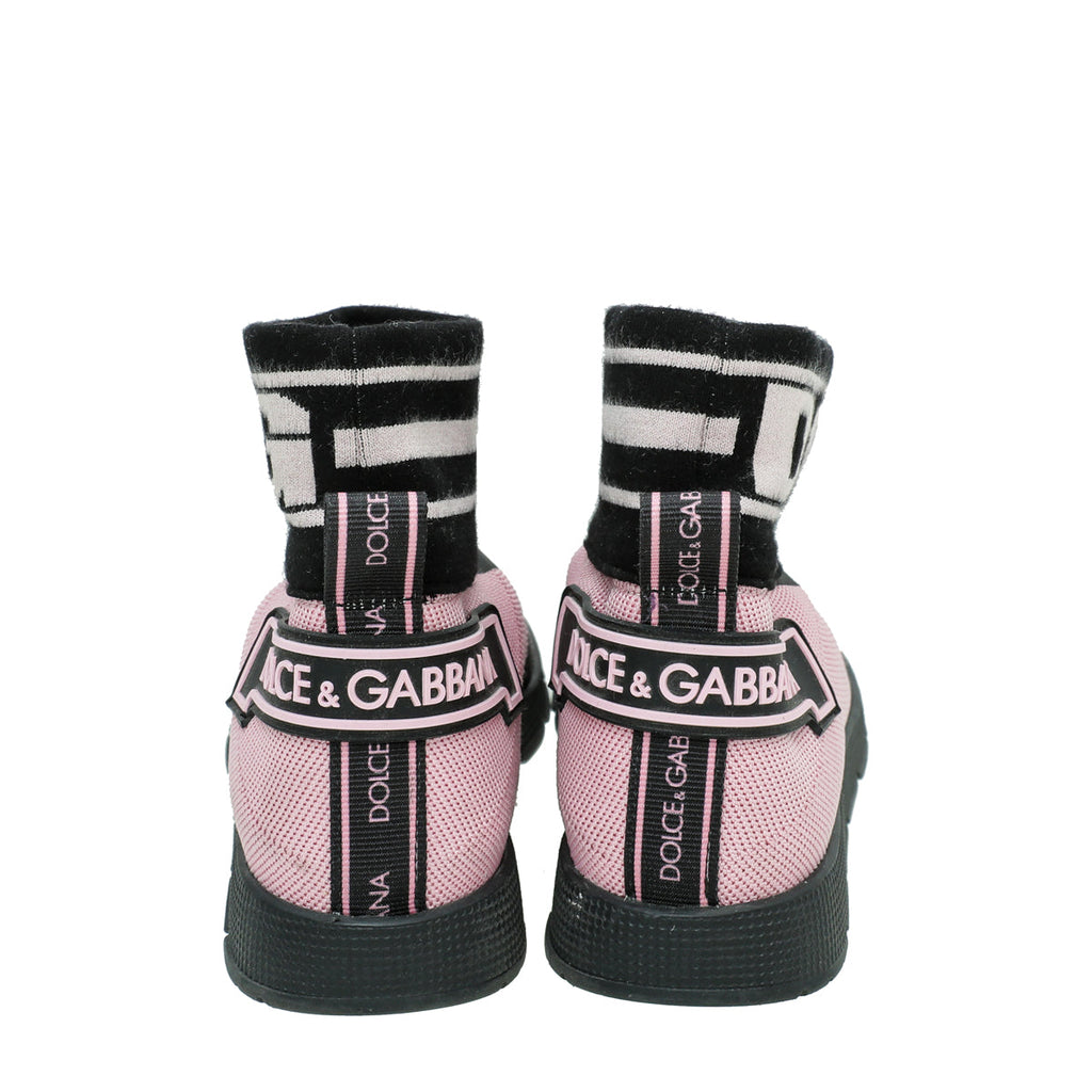 Dolce & Gabbana Bicolor Socks Trainer Kids Mesh Sneaker 35