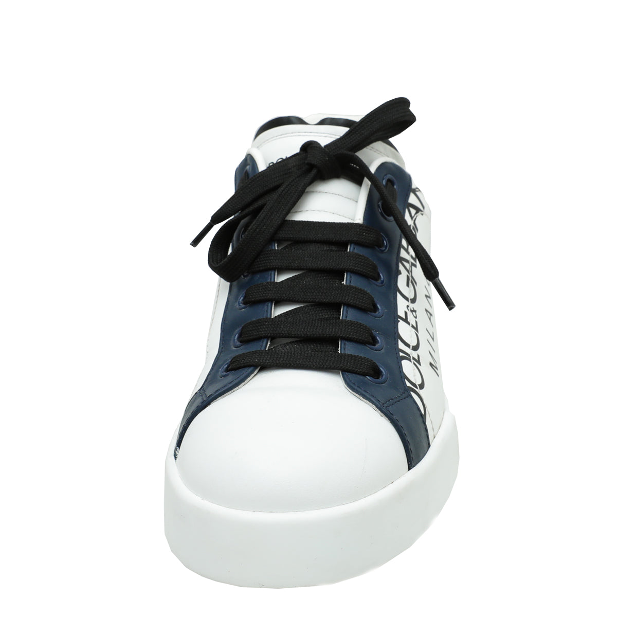 Dolce & Gabbana Bicolor Portofino Leather Sneaker 7.5
