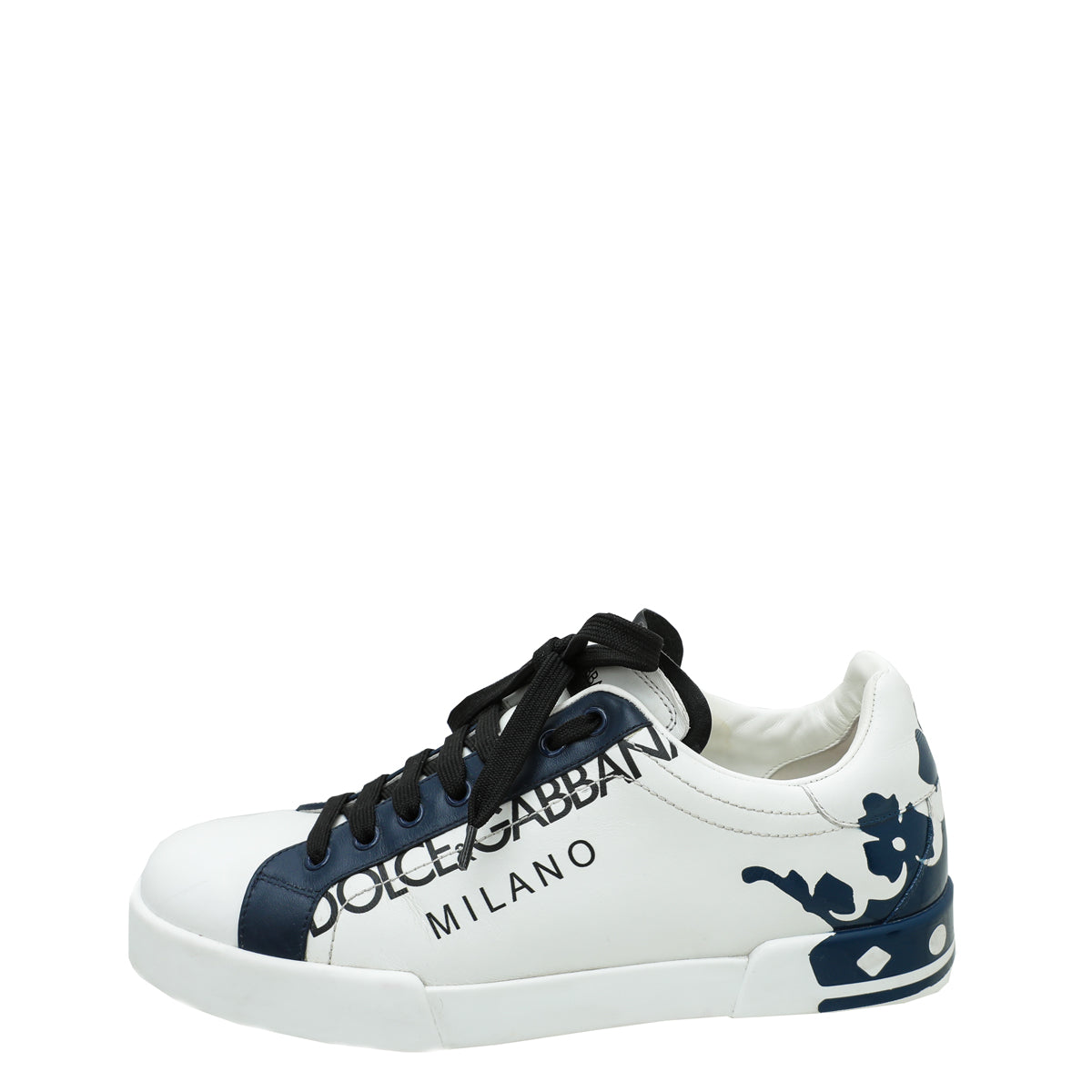 Dolce & Gabbana Bicolor Portofino Leather Sneaker 7.5