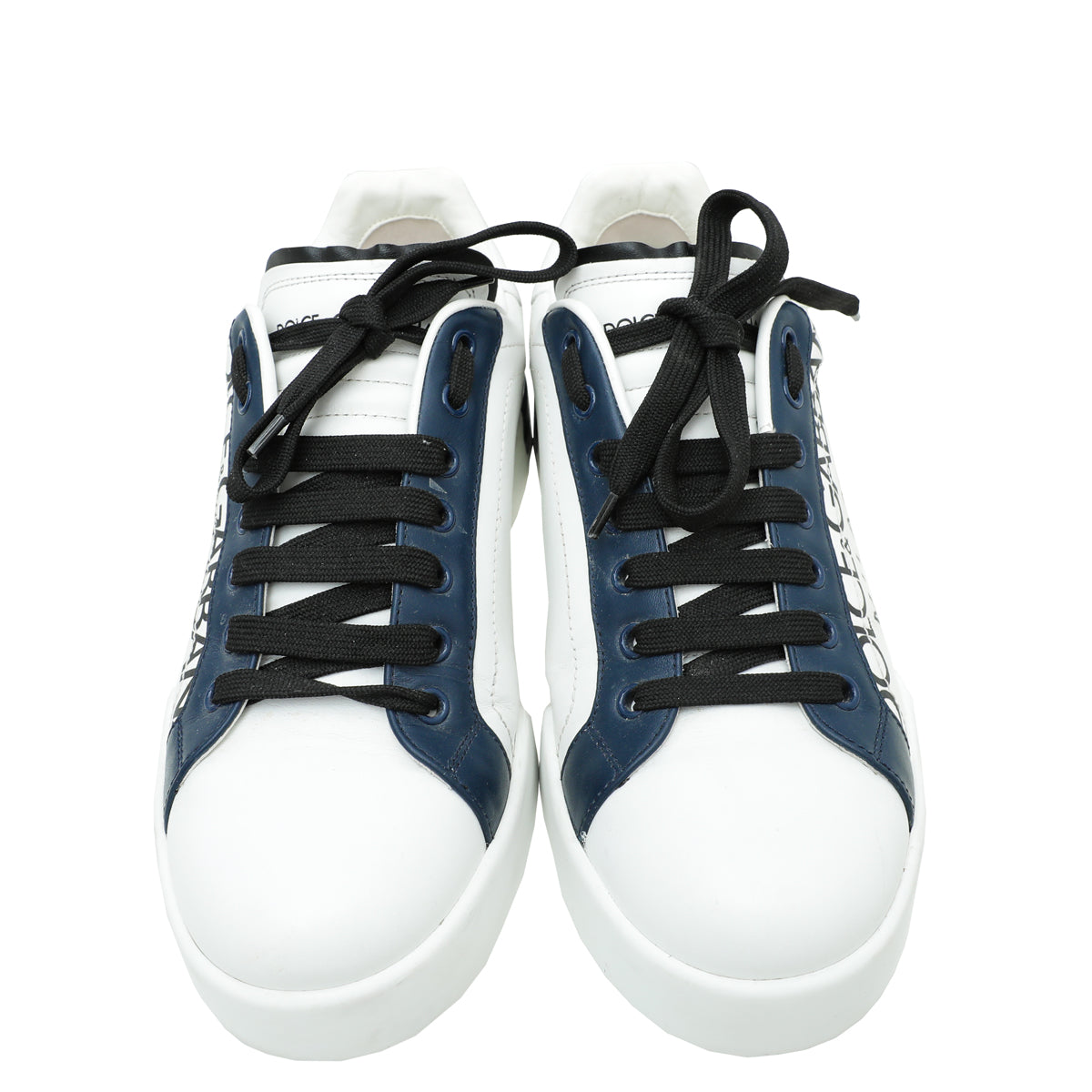 Dolce & Gabbana Bicolor Portofino Leather Sneaker 7.5