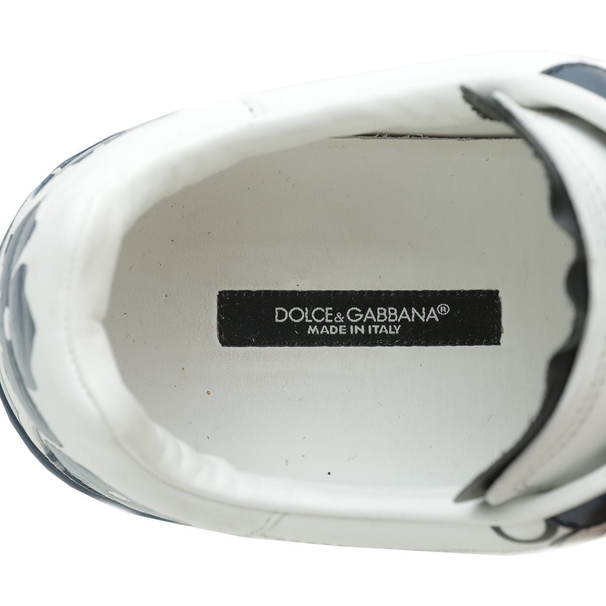 Dolce & Gabbana Bicolor Portofino Leather Sneaker 7.5