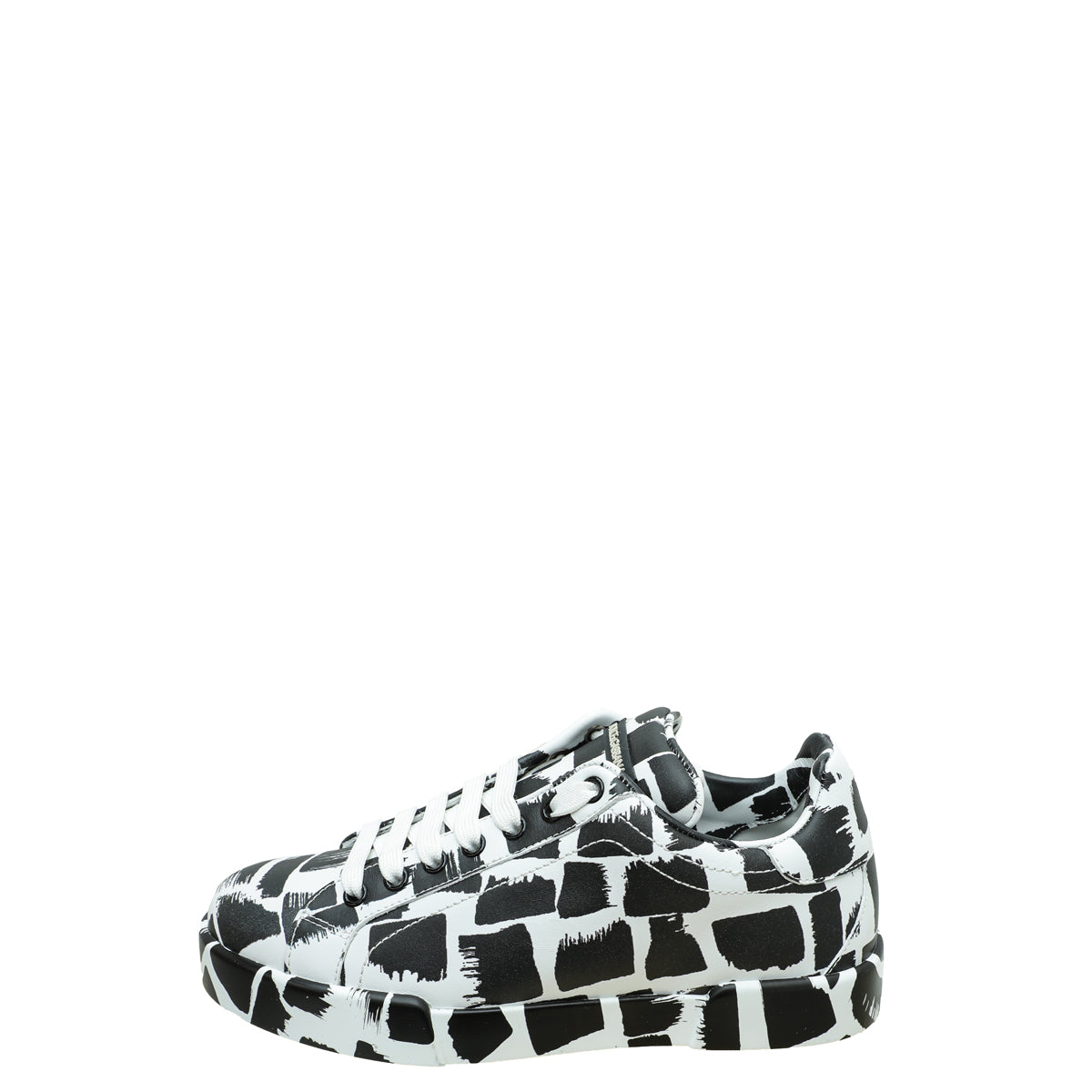 Dolce & Gabbana Bicolor Printed Portofino Sneakers 39