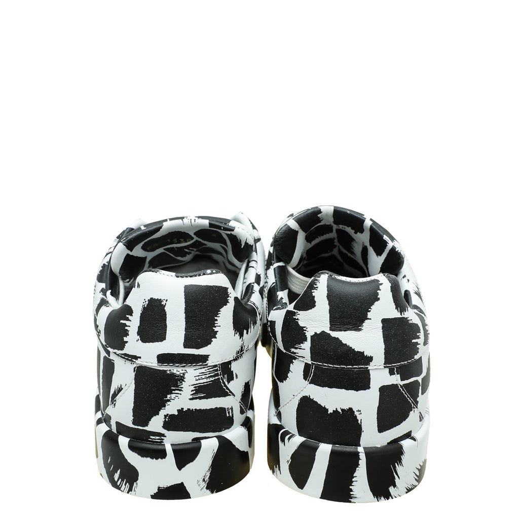 Dolce & Gabbana Bicolor Printed Portofino Sneakers 39