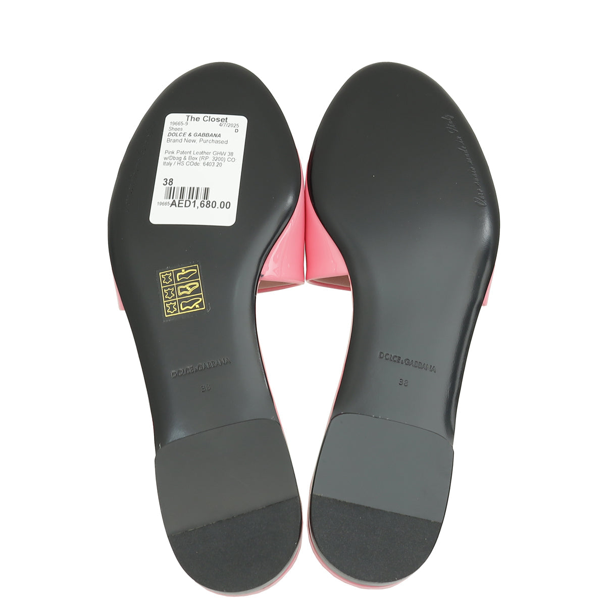Dolce & Gabbana Pink DG Logo Slide Sandals 38
