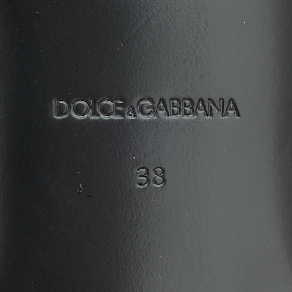 Dolce & Gabbana Pink DG Logo Slide Sandals 38