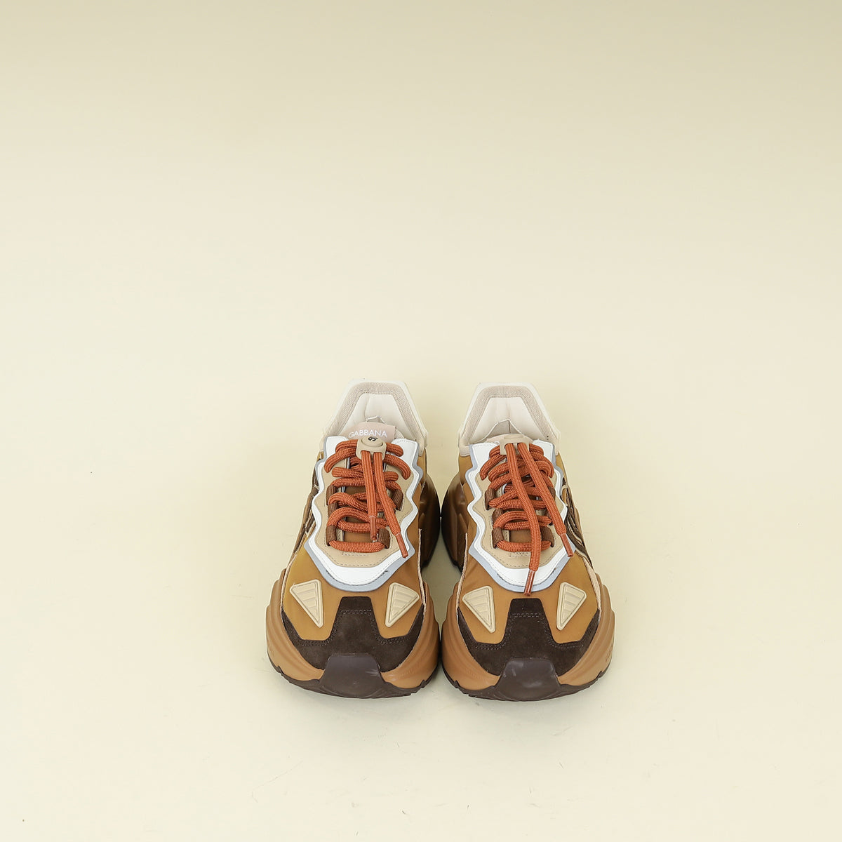 Dolce & Gabbana Brown Multicolor DG Logo Daymaster Sneakers 36