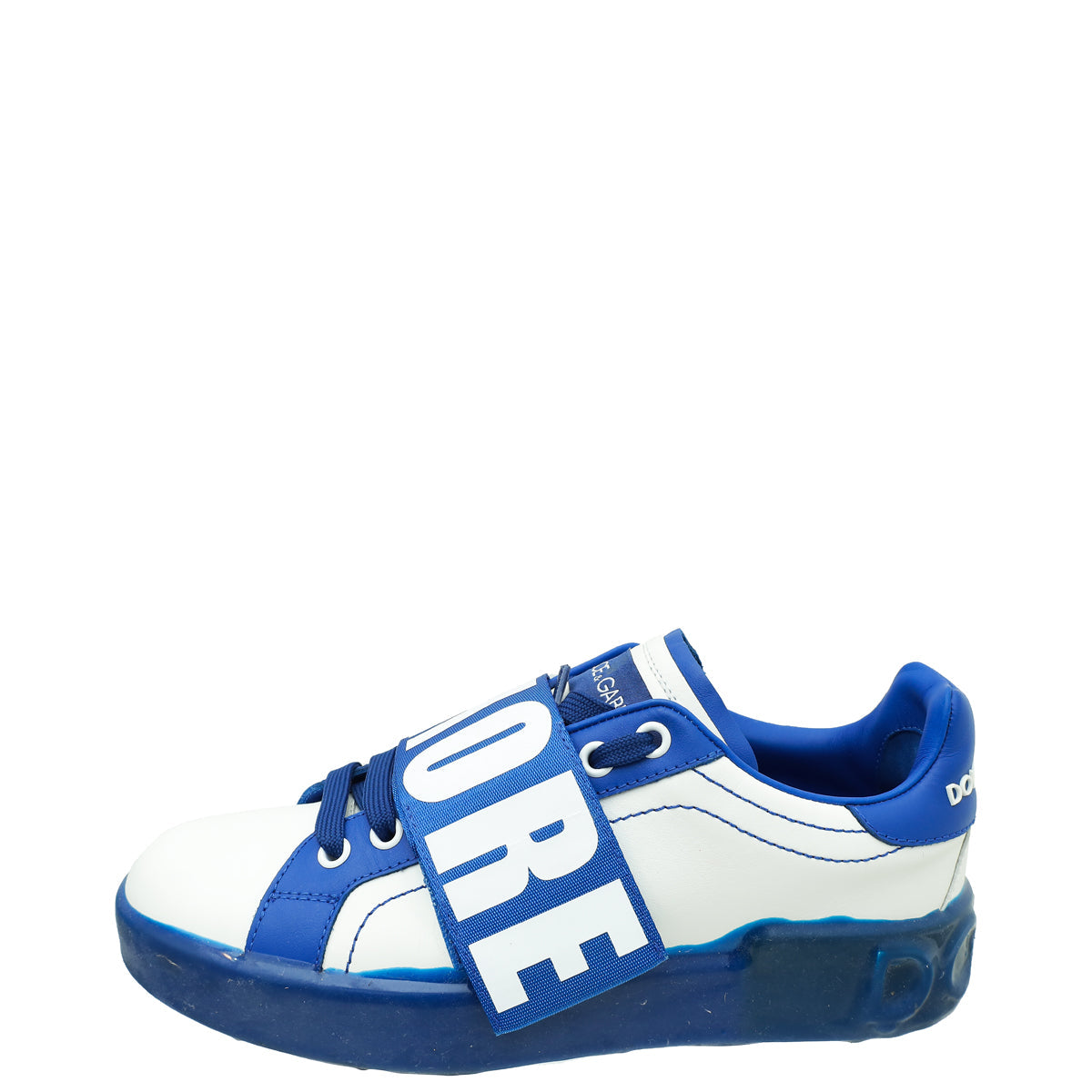 Dolce & Gabbana Bicolor "D&G Amore" Melt Portofino Sneakers 37.5