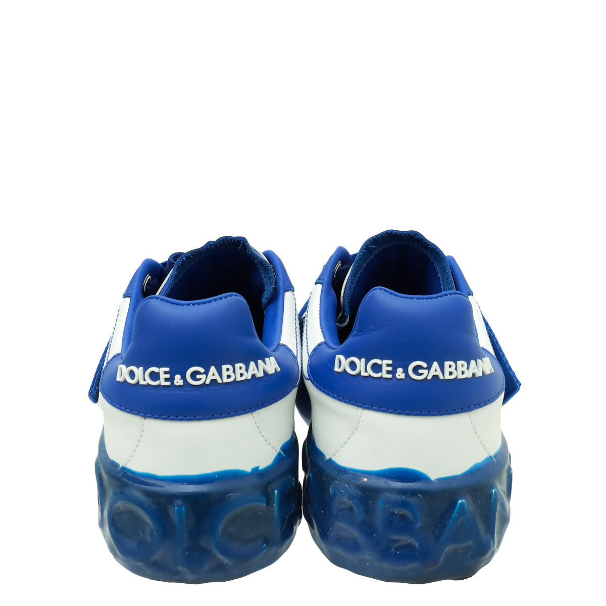 Dolce & Gabbana Bicolor "D&G Amore" Melt Portofino Sneakers 37.5