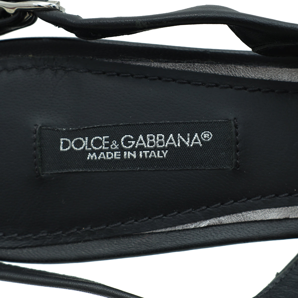 Dolce & Gabbana Black Devotion Slingback 37