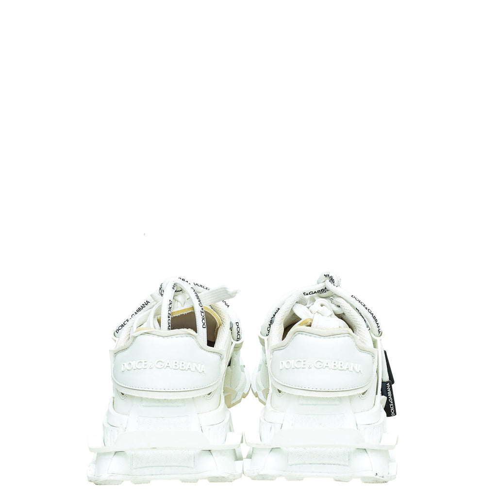 Dolce & Gabbana White Space Double Lace Sneakers 38