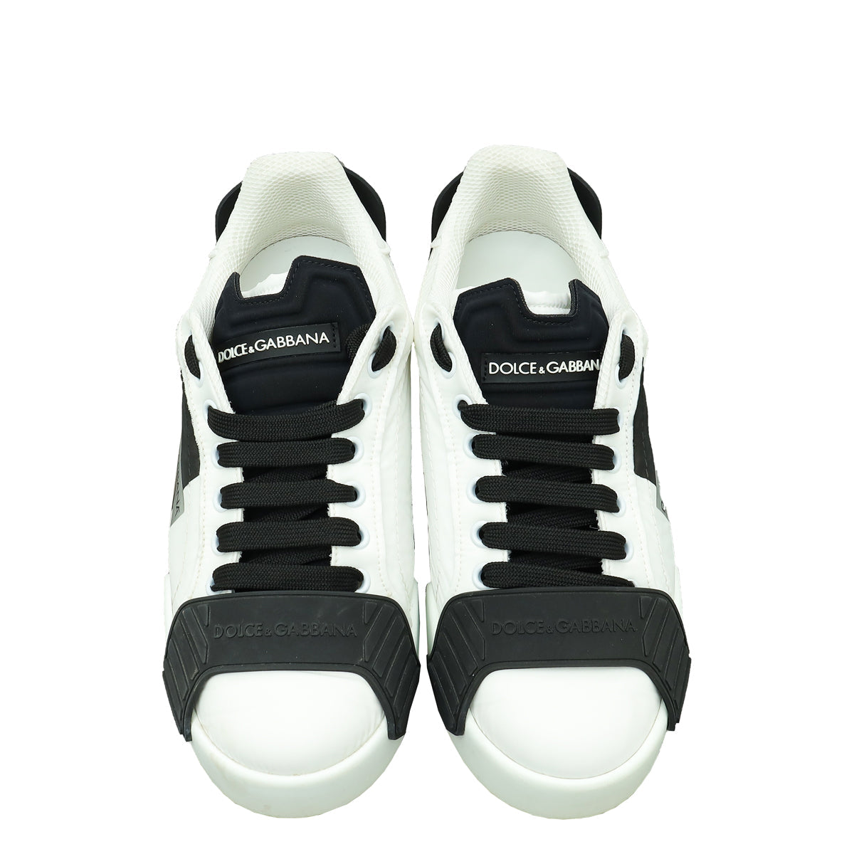 Dolce & Gabbana Bicolor Logo Nylon Low Top Sneaker 38