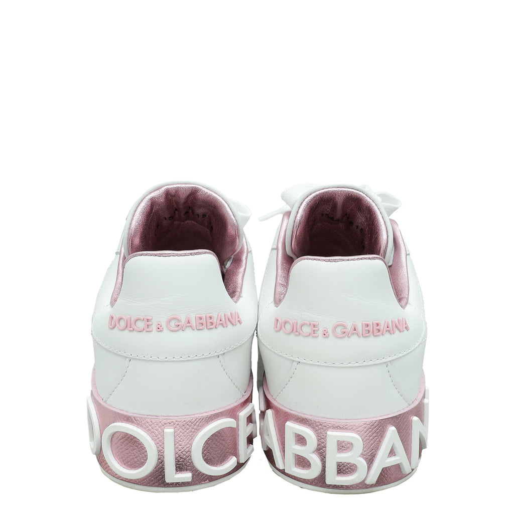 Dolce & Gabbana Bicolor Portofino Sneakers 38