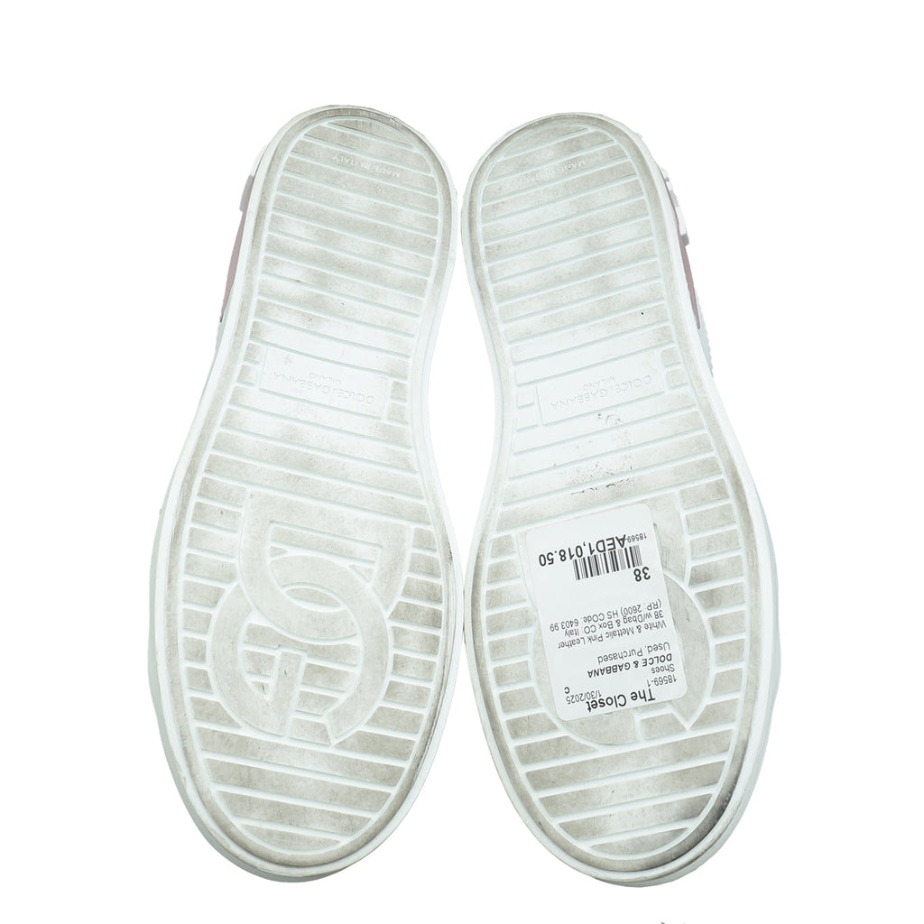 Dolce & Gabbana Bicolor Portofino Sneakers 38