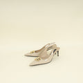 Dolce & Gabbana Beige Lollo 60 Slingback Pumps 38