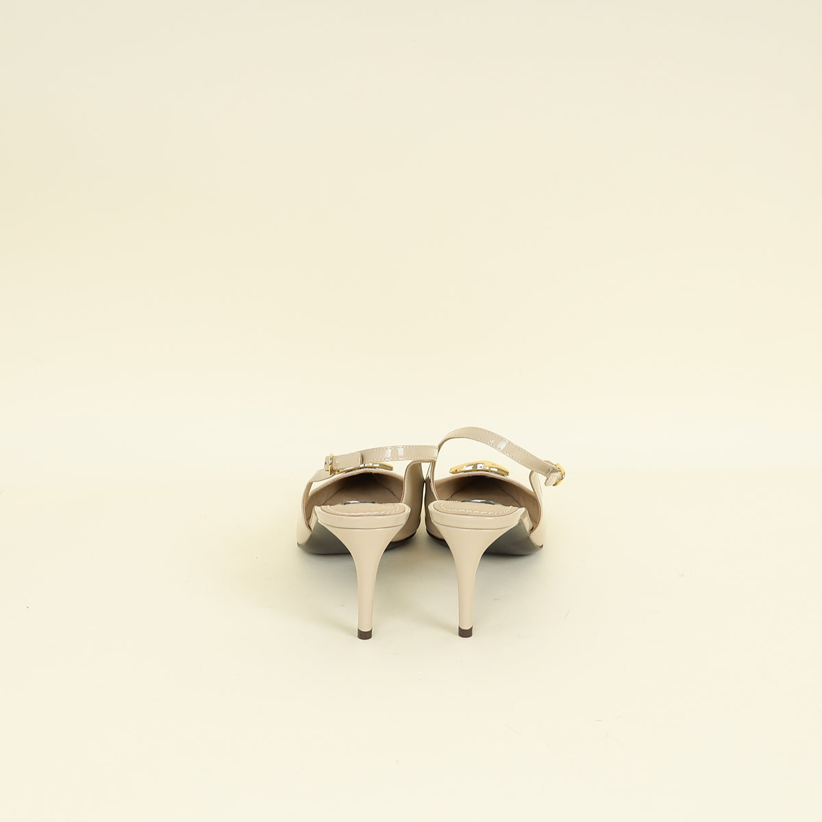 Dolce & Gabbana Beige Lollo 60 Slingback Pumps 38