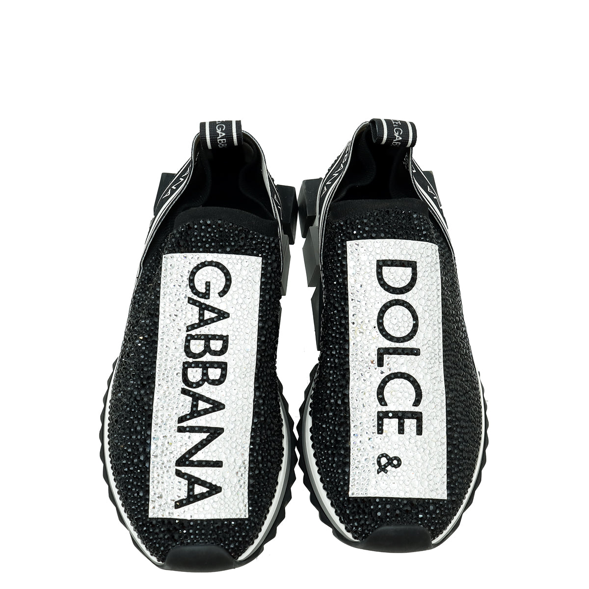 Dolce & Gabbana Black Sorrento Studs Embellished Sneaker 38